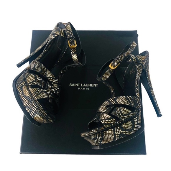 YSL Python Tribute Sandals - Picture 13 of 14
